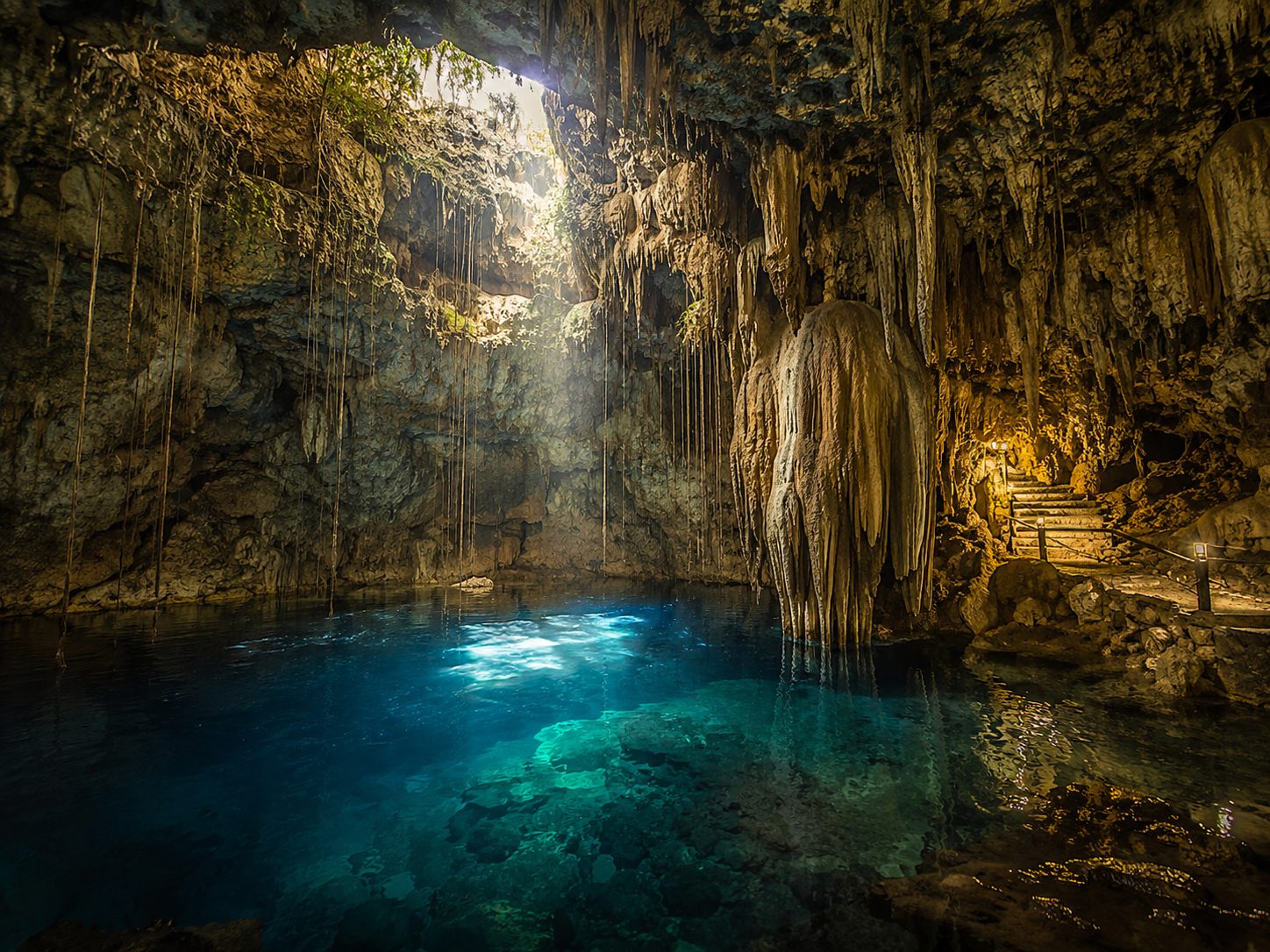 The Caves of Diros in Mani, Greece